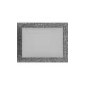 KRATKI KRATKA KOMINKOWA PROSTOKĄTNA CZARNO-SREBRNA 220X300 MM