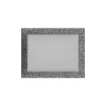 KRATKI KRATKA KOMINKOWA PROSTOKĄTNA CZARNO-SREBRNA 220X300 MM
