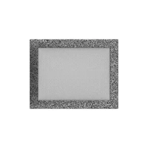 KRATKI KRATKA KOMINKOWA PROSTOKĄTNA CZARNO-SREBRNA 220X300 MM
