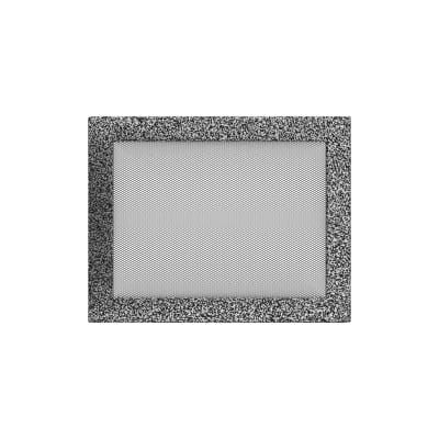 KRATKI KRATKA KOMINKOWA PROSTOKĄTNA CZARNO-SREBRNA 220X300 MM