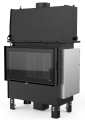 DEFRO HOME WKŁAD KOMINKOWY STALOWY RIVA ME SHORT 19kW CZARNY CERAMITON