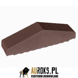 KSZTAŁTKA OGRODZENIOWA KLINKIEROWA KOLOR BRĄZ NATURA KO 310/250x65x78 MM ZAOKRĄGLONA PEŁNA KLINKIER PRZYSUCHA