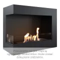 KRATKI BIOKOMINEK DELTA 600 LEWY CZARNY Z CERTYFIKATEM TÜV