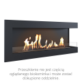 KRATKI BIOKOMINEK DELTA 1200 PRAWY CZARNY Z CERTYFIKATEM TÜV