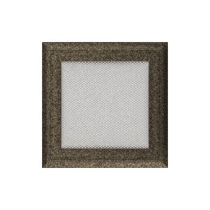 KRATKI KRATKA KOMINKOWA OSKAR CZARNO-ZŁOTA 170X170 MM