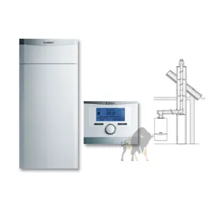 VAILLANT ecoCOMPACT/4 VSC 306/4-5 + WBUDOWANY ZASOBNIK 90L+ multiMATIC 700 + KOMIN W SZACHT 