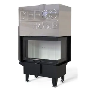 DEFRO HOME WKŁAD KOMINKOWY STALOWY RIVA S BP GILOTYNA  BOCZNY PRAWY SHORT 16kW