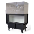 DEFRO HOME WKŁAD KOMINKOWY STALOWY RIVA ME BP GILOTYNA BOCZNY PRAWY SHORT 19kW