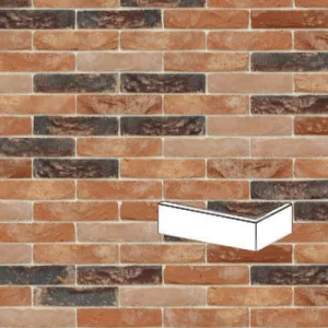 NELISSEN PŁYTKA KĄTOWA RĘCZNIE FORMOWANA ROBINIA WV65 213x101x25/30x65 MM