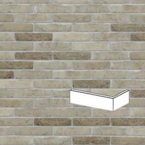 NELISSEN PŁYTKA KĄTOWA RĘCZNIE FORMOWANA CAP GRIJS NEZ WV65 213x101x25/30x65 MM