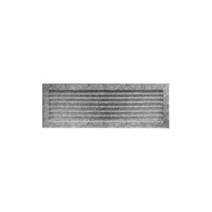 KRATKI KRATKA KOMINKOWA FRESH CZARNO-SREBRNA 170X490 MM