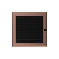 KRATKI KRATKA KOMINKOWA OSKAR MIEDZIANA Z ŻALUZJĄ 220X220 MM