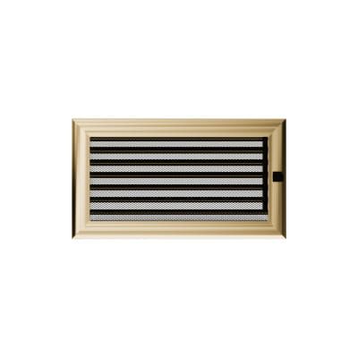 KRATKI KRATKA KOMINKOWA OSKAR ZŁOTA Z ŻALUZJĄ 170X300 MM