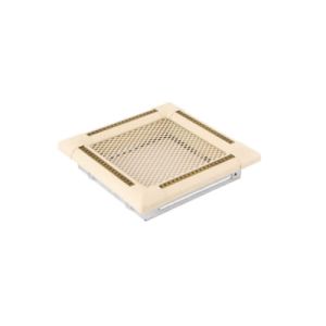 KRATKA KOMINKOWA EXCLUSIVE 16x16CM KOŚĆ SŁONIOWA MOSIĄDZ PATYNA 