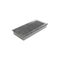 KRATKI KRATKA KOMINKOWA FRESH CZARNO-SREBRNA 170X370 MM
