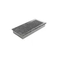 KRATKI KRATKA KOMINKOWA FRESH CZARNO-SREBRNA 170X370 MM