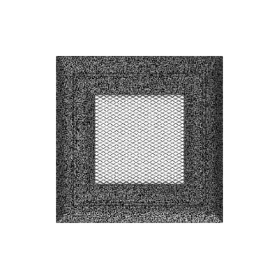KRATKI KRATKA KOMINKOWA OSKAR CZARNO-SREBRNA 110X110 MM