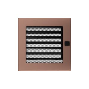 KRATKI KRATKA KOMINKOWA PROSTOKĄTNA MIEDŹ GALWANICZNE Z ŻALUZJĄ 170X170 MM