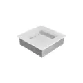 KRATKI KRATKA KOMINKOWA PROSTOKĄTNA BIAŁA 170X170 MM