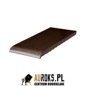 KSZTAŁTKA PARAPETOWA KLINKIEROWA KOLOR BRĄZ SZKLIWIONY 200x120x15 MM KLINKIER PRZYSUCHA