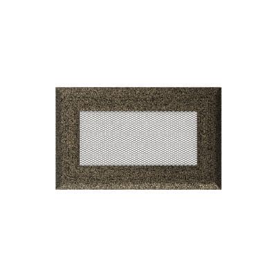 KRATKI KRATKA KOMINKOWA OSKAR CZARNO-ZŁOTA 110X170 MM