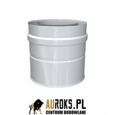 ADAPTER DO KOTŁÓW GAZOWYCH KWASOODPORNY DWUŚCIENNY MKPS 80/125 MM 2ADPS-D MK ŻARY KOLOR BIAŁY