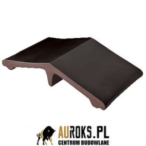 ŁĄCZNIK OGRODZENIOWY KLINKIEROWY KOLOR WULKANICZNA CZERŃ 445X250X90 MM KLINKIER PRZYSUCHA