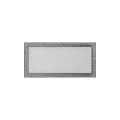 KRATKI KRATKA KOMINKOWA PROSTOKĄTNA CZARNO-SREBRNA 220X450 MM