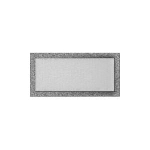 KRATKI KRATKA KOMINKOWA PROSTOKĄTNA CZARNO-SREBRNA 220X450 MM