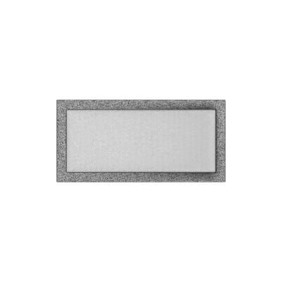 KRATKI KRATKA KOMINKOWA PROSTOKĄTNA CZARNO-SREBRNA 220X450 MM
