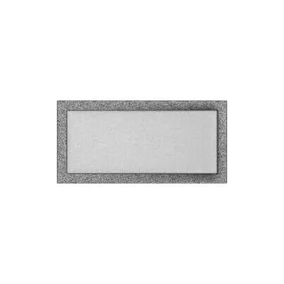 KRATKI KRATKA KOMINKOWA PROSTOKĄTNA CZARNO-SREBRNA 220X450 MM