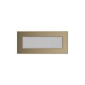 KRATKI KRATKA KOMINKOWA PROSTOKĄTNA ZŁOTO GALWANICZNE 110X240 MM