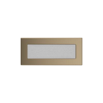 KRATKI KRATKA KOMINKOWA PROSTOKĄTNA ZŁOTO GALWANICZNE 110X240 MM