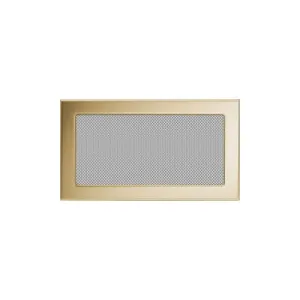 KRATKI KRATKA KOMINKOWA PROSTOKĄTNA POZŁACANA 170X300 MM