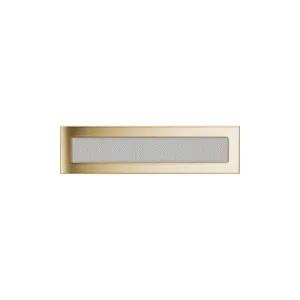 KRATKI KRATKA KOMINKOWA PROSTOKĄTNA POZŁACANA 110X420 MM