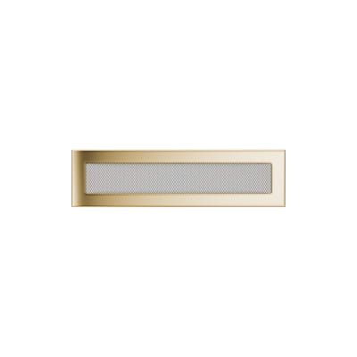 KRATKI KRATKA KOMINKOWA PROSTOKĄTNA POZŁACANA 110X420 MM