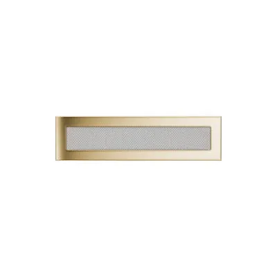 KRATKI KRATKA KOMINKOWA PROSTOKĄTNA POZŁACANA 110X420 MM