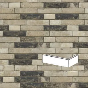 NELISSEN PŁYTKA KĄTOWA RĘCZNIE FORMOWANA LAVA WV65 213x101x25/30x65 MM