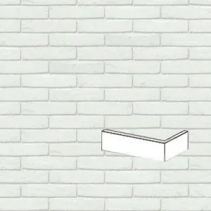 NELISSEN PŁYTKA KĄTOWA RĘCZNIE FORMOWANA BLANCO WV65 213x101x25/30x65 MM