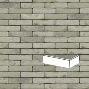 NELISSEN PŁYTKA KĄTOWA RĘCZNIE FORMOWANA GROEN GRIJS GESMOORD WV65 213x101x25/30x65 MM