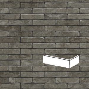 NELISSEN PŁYTKA KĄTOWA RĘCZNIE FORMOWANA ANTRACIET GESMOORD WV65 213x101x25/30x65 MM