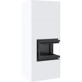 KRATKI SIMPLE 8 BS PRAWY Z ZABUDOWĄ BOX STALOWY - BIAŁY