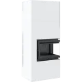 KRATKI SIMPLE 8 BS PRAWY Z ZABUDOWĄ BOX STALOWY - BIAŁY