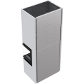 KRATKI SIMPLE 8 BS PRAWY Z ZABUDOWĄ BOX STALOWY - BIAŁY