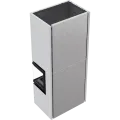 KRATKI SIMPLE 8 BS PRAWY Z ZABUDOWĄ BOX STALOWY - BIAŁY