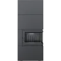 KRATKI SIMPLE 8 BS PRAWY Z ZABUDOWĄ BOX STALOWY - CZARNY