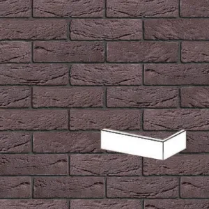 ENGELS PŁYTKA KĄTOWA RĘCZNIE FORMOWANA AUBERGINE DF 215x100x25x65 MM