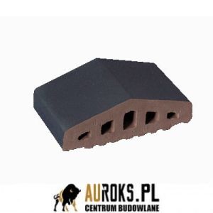 KSZTAŁTKA OGRODZENIOWA KLINKIEROWA KOLOR NOC POLARNA KO 180/120x100x58 MM ZAOKRĄGLONA KLINKIER PRZYSUCHA