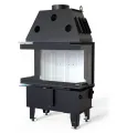 DEFRO HOME WKŁAD KOMINKOWY STALOWY PRIMA SM C 3-SZYBY 10KW