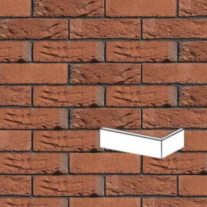 ENGELS PŁYTKA KĄTOWA RĘCZNIE FORMOWANA ORANJE GENUANCEERD DF 215x101x25x65 MM